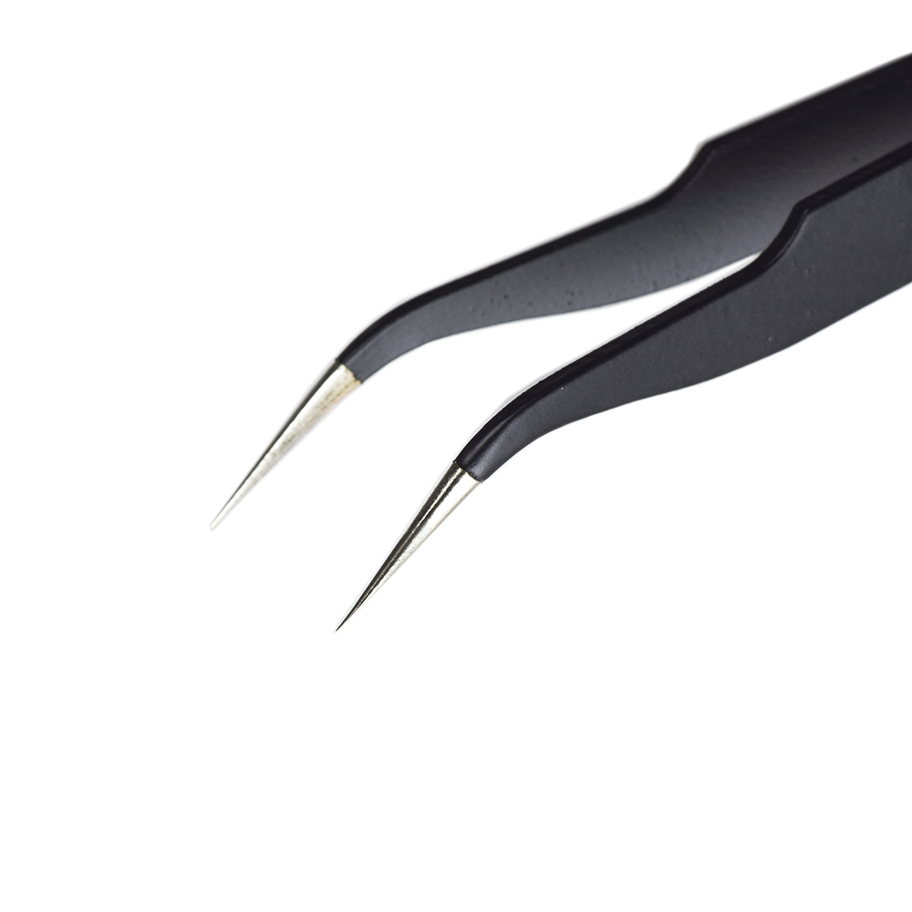 Electronics Repair Master - Pinset Presisi Ujung Lurus Melengkung Anti-statis
