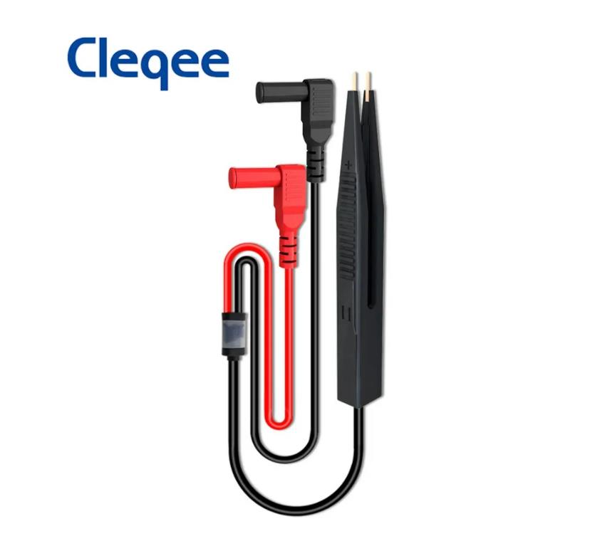Smd Tweezer Set - Cleqee P1510 SMD Chip komponen Multimeter