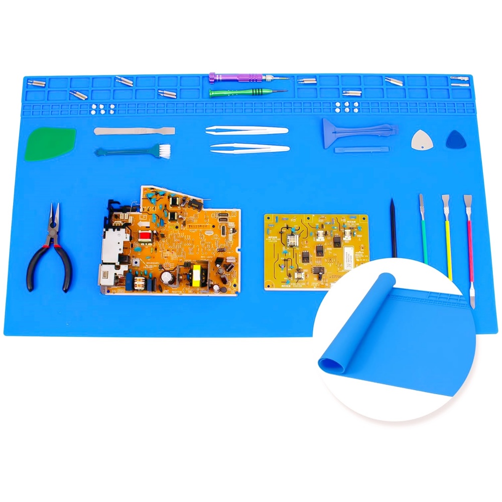 Electronics Repair Workbench - Bantalan Solder Silikon Tahan Panas -