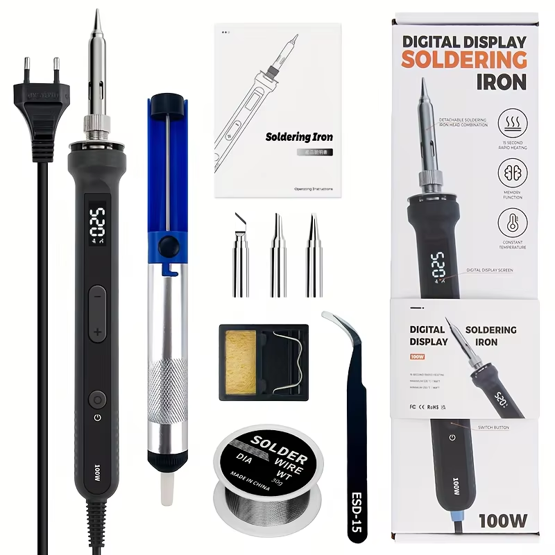 Electronics Repair Tools - Kit Solder Digital 100W, Alat Las