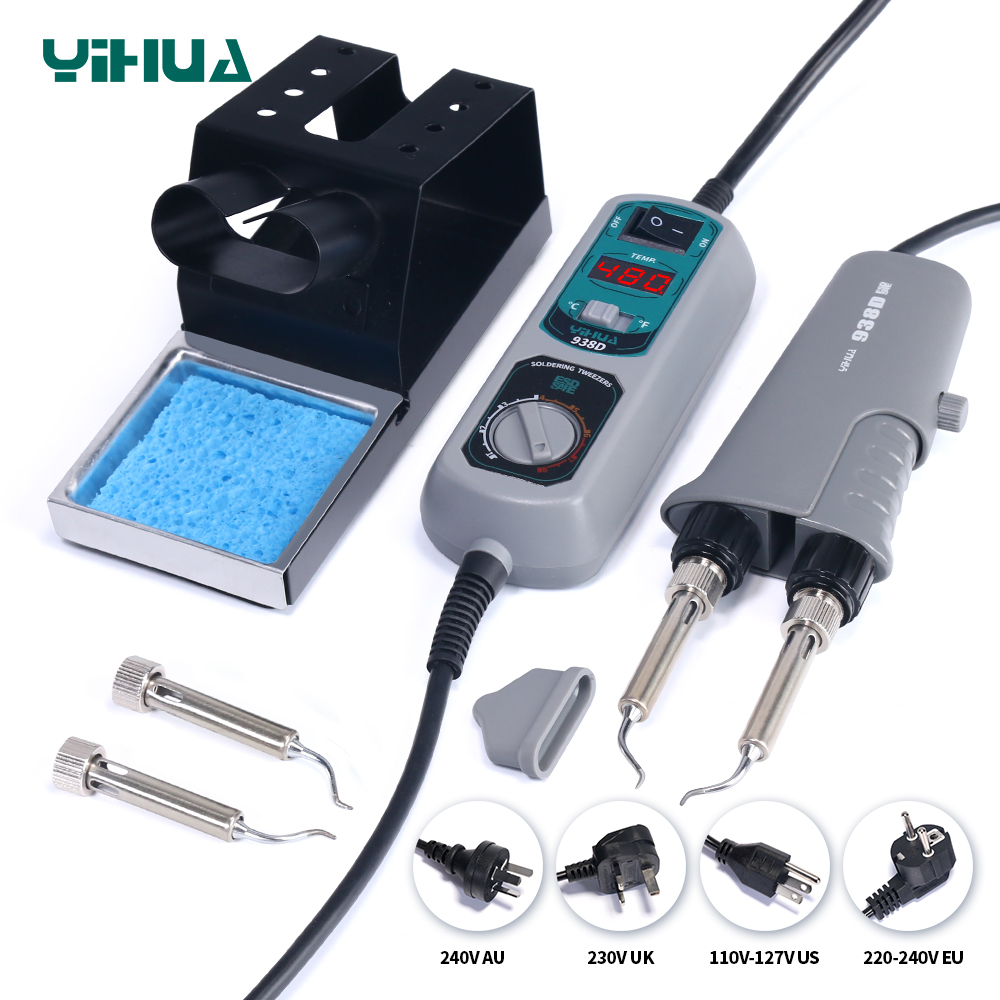 Smd Tweezer Set - YIHUA 938D Pinset Portabel Stasiun Solder