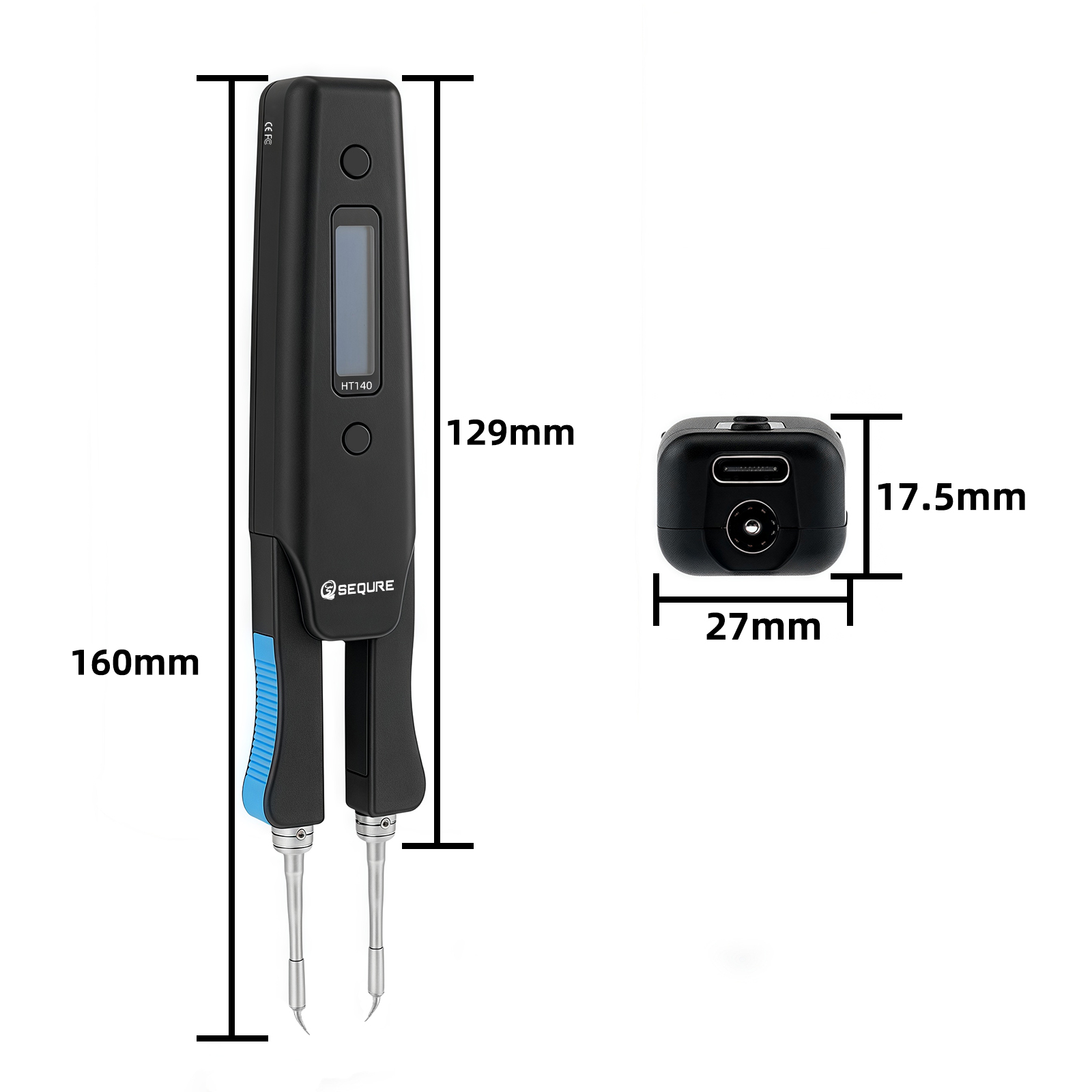 Smd Tweezer Set - SEQURE HT140 2-IN-1 Pinset Pemanas Listrik