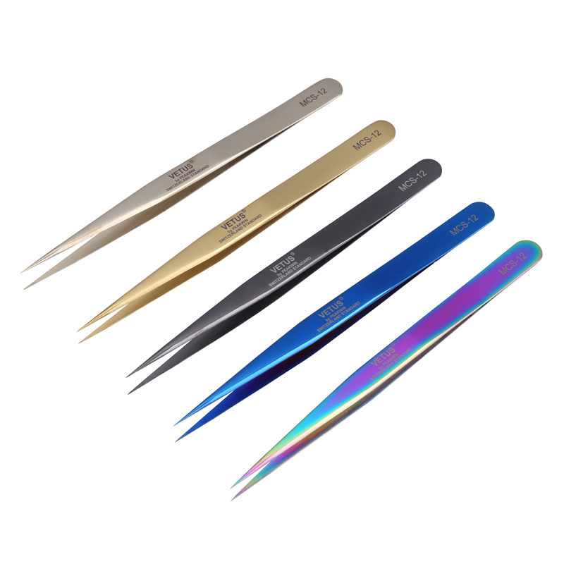 Smd Tweezer Set - Asli Vetus MCS-12 Presisi Pinset Stainless