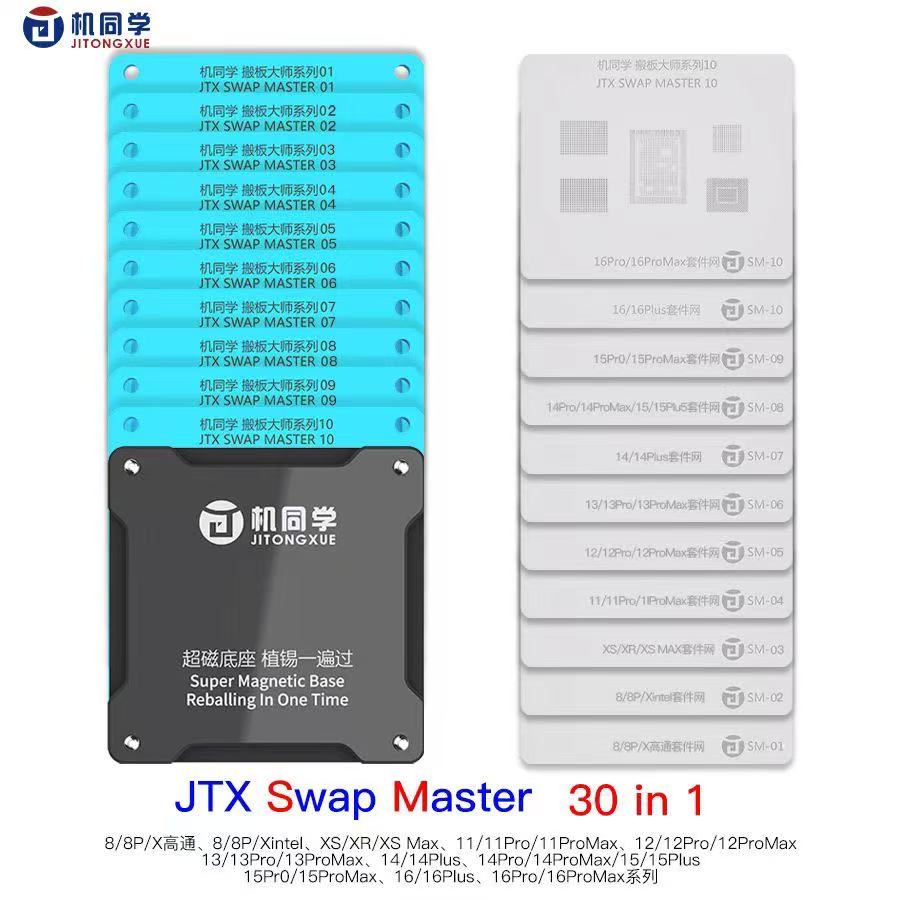 Electronics Repair Master - Set Stencil Platform JTX Swap Master
