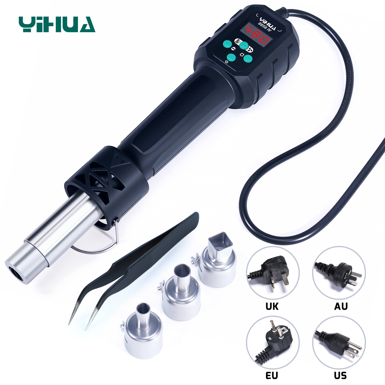 YIHUA alat Solder IC BGA, alat - Hot Air Station 858 ulasan dan harga