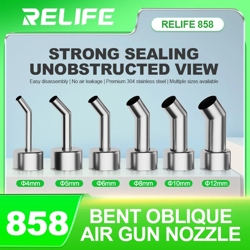 RELIFE 861 857 858 Seri Nozel  - Hot Air Station 858 ulasan dan harga