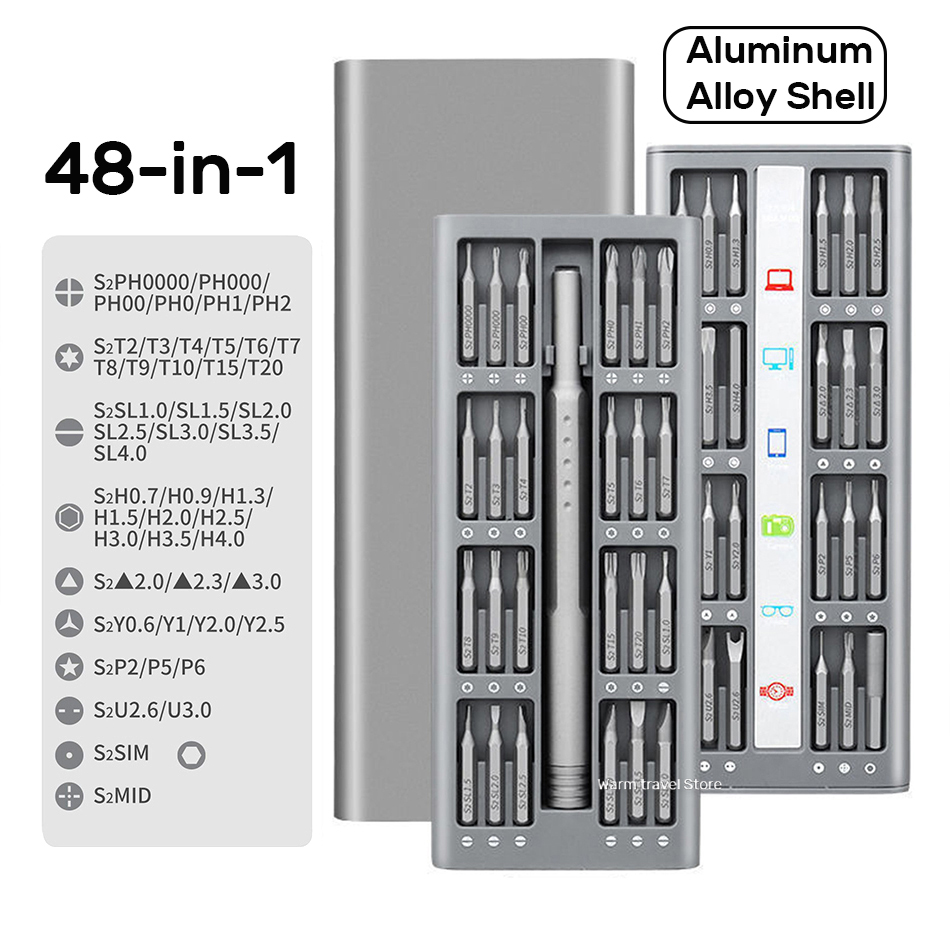 Set Obeng Magnetik 48 in 1, Ki - Electronics Repair Xbox ulasan dan harga