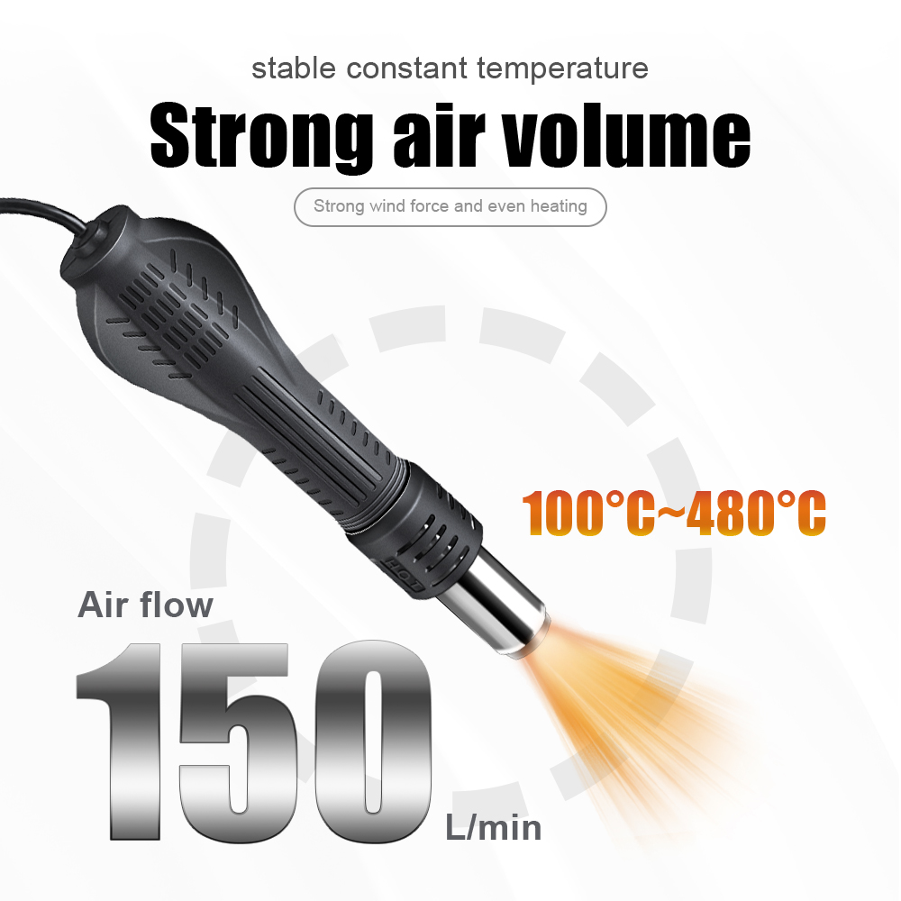 2 In 1 750W Pistol Udara Panas - Hot Air Station 858 ulasan dan harga