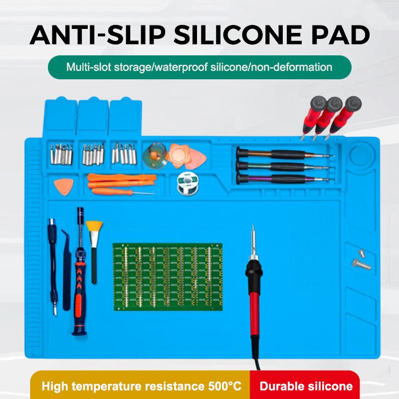 Alas Silikon Anti Statis Magne - Electronics Repair Workbench ulasan dan harga