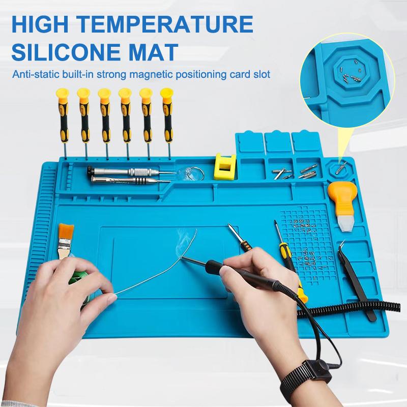 Alas Silikon Anti Statis Magne - Electronics Repair Workbench ulasan dan harga