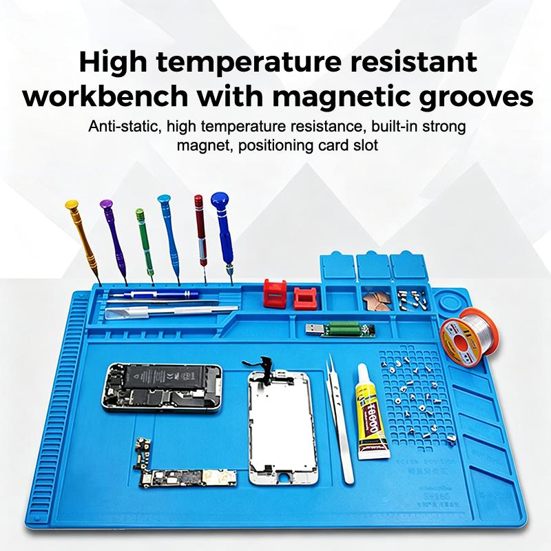 Alas Silikon Anti Statis Magne - Electronics Repair Workbench ulasan dan harga