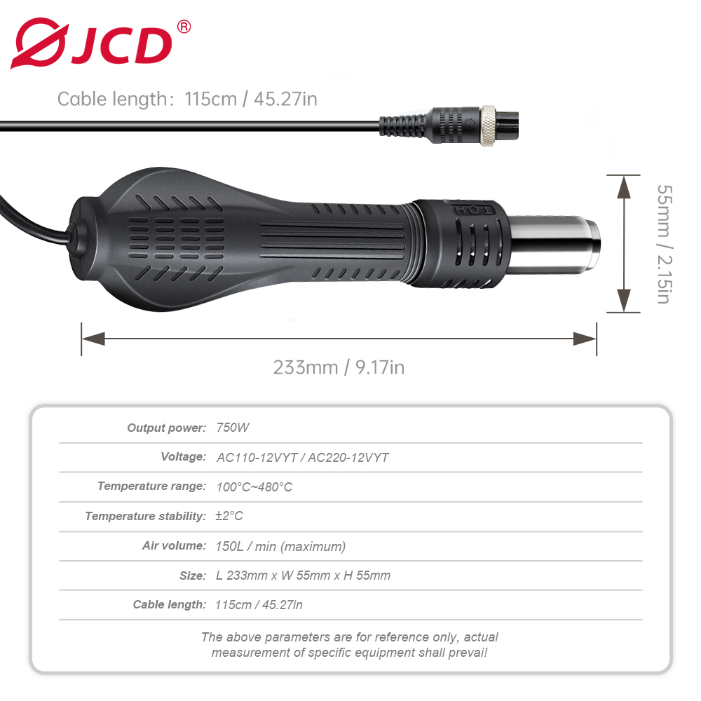 JCD Pistol Udara Panas Stasiun - Hot Air Station 858 ulasan dan harga