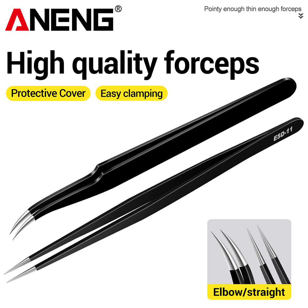 ANENG Pinset Baja Tahan Karat  - Smd Tweezer Set ulasan dan harga